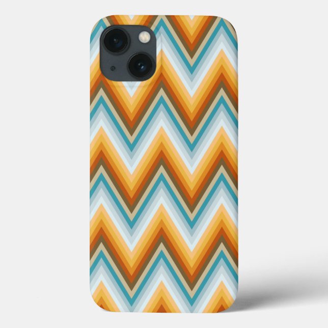 Funda De Case-Mate Para iPhone Patrón de fondo de Chevron (Reverso)
