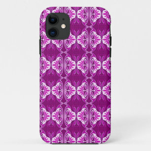 Funda Para iPhone 11 Patrón de fondo de pantalla Art Deco - morado prof