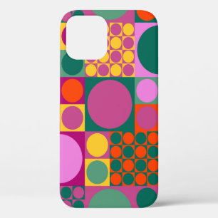 Funda Para iPhone 12 Patrón de fondo geométrico abstracto sin soldadura