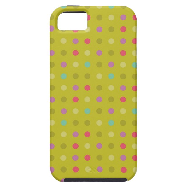 Funda De Case-Mate Para iPhone Patrón de fondo polka-punto (Atrás)