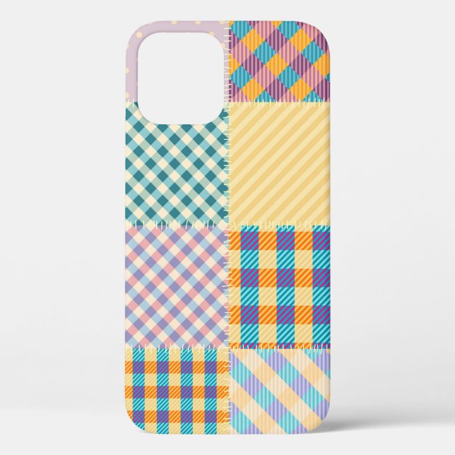 Funda De Case-Mate Para iPhone Patrón de fondo sin inconvenientes. Manto textil (Reverso )