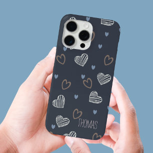 Funda Para iPhone 15 Pro Max Patrón de forma romántica minimalista