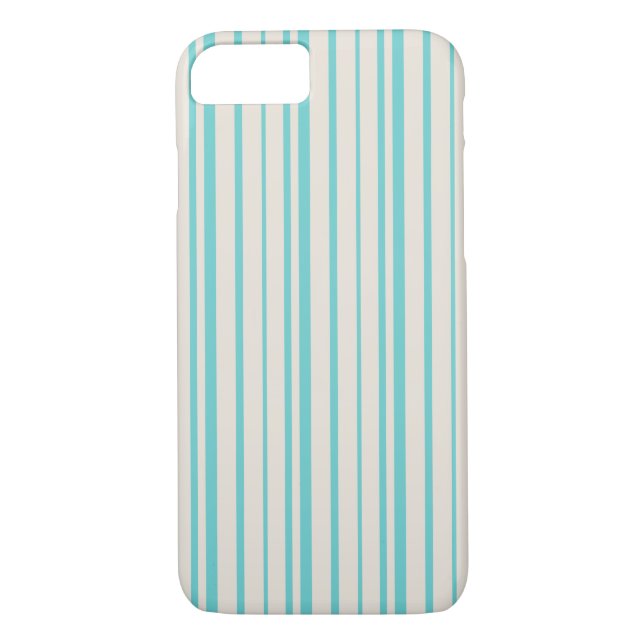 Funda De Case-Mate Para iPhone Patrón de franjas azules (Reverso)