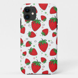 Funda Para iPhone 11 Patrón de fresa