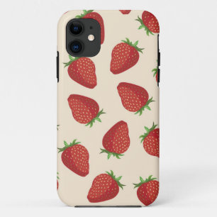 Funda Para iPhone 11 Patrón de fresa
