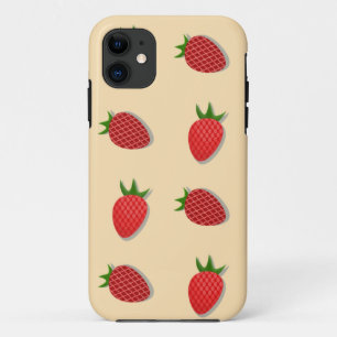 Funda Para iPhone 11 Patrón de fresa para buenas vibraciones en verano