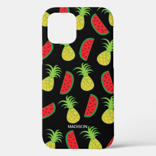 Funda Para iPhone 12 Patrón de fruta de la sandía de piña tropical