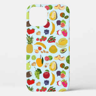 Funda Para iPhone 12 Patrón de fruta de verano colorido