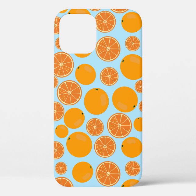 Funda De Case-Mate Para iPhone Patrón de fruta naranja (Reverso )