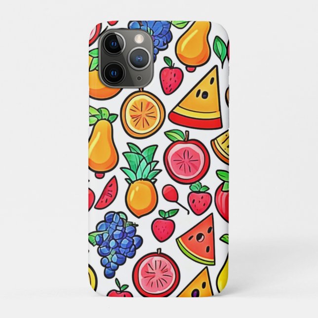 Funda De Case-Mate Para iPhone Patrón de fruta vibrante (Reverso)