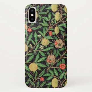 Funda Para iPhone X Patrón de fruta William Morris Vintage