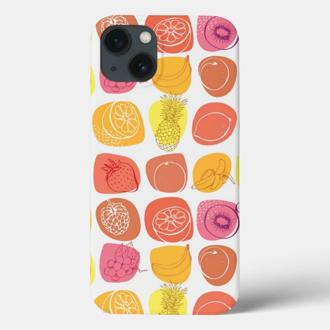 Funda De Case-Mate Para iPhone Patrón de frutas (Reverso)