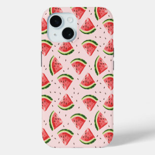 Funda Para iPhone 15 Patrón de frutas de la sandía acuática