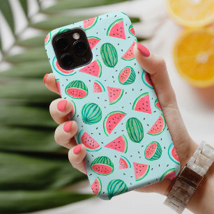 Funda Para iPhone 13 Patrón de frutas de verano   sandía   iPho verde r