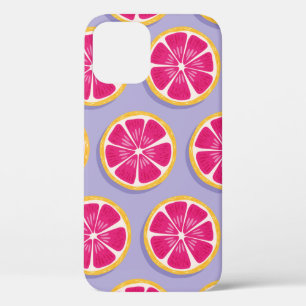 Funda Para iPhone 12 Patrón de frutas sin fisuras, rodajas de pomelo co