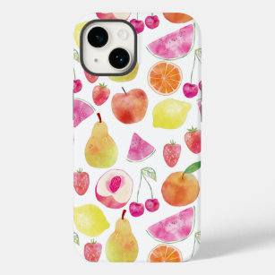 Funda Para iPhone 14 De Case-Mate Patrón de frutas Watecolor