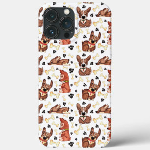 Funda Para iPhone 13 Pro Max Patrón de garras negras de color marrón y huesos