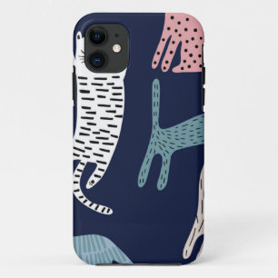 Funda Para iPhone 11 Patrón de gato