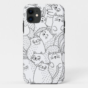 Funda Para iPhone 11 Patrón de gato
