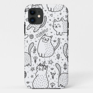 Funda Para iPhone 11 Patrón de gato
