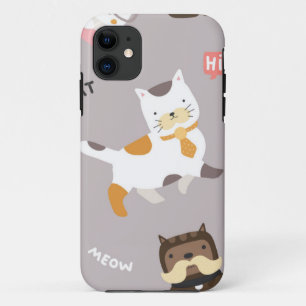 Funda Para iPhone 11 Patrón de gato