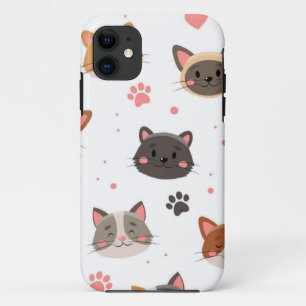 Funda Para iPhone 11 Patrón de gato