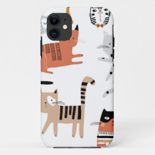 Funda Para iPhone 11 Patrón de gato