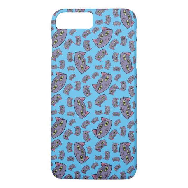 Funda De Case-Mate Para iPhone Patrón de gato alienígena (Reverso)
