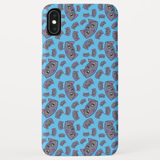 Funda De Case-Mate Para iPhone Patrón de gato alienígena (Reverso)