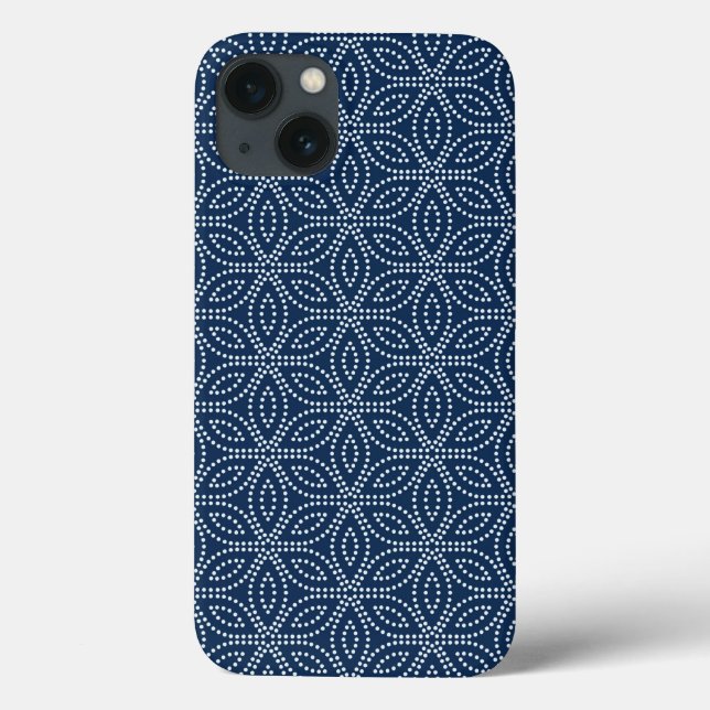 Funda De Case-Mate Para iPhone Patrón de geometría sagrada de invierno (Reverso)