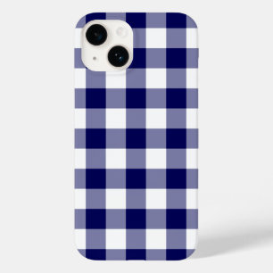title_seo2 Patrón de Gingham blanco y naval