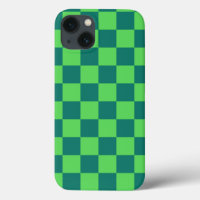 Patrón de Gingham de Blue Green Checkered