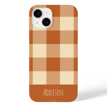 Patrón de Gingham de Otoño Personalizado