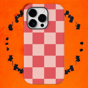 Funda Para iPhone 14 Pro De Case-Mate Patrón de Gingham de Red Checkered Rosa