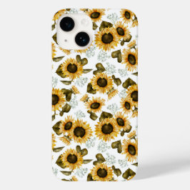 Funda Para iPhone 14 De Case-Mate Patrón de girasol