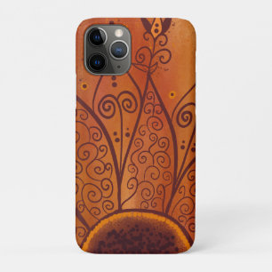 Funda Para iPhone 11 Pro Patrón de girasol abstracto