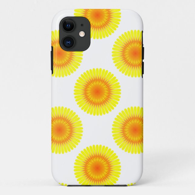 Funda De Case-Mate Para iPhone Patrón de girasol personalizado (Reverso)
