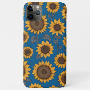 Funda Para iPhone 11 Pro Max Patrón de girasoles bonitos
