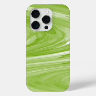 Funda Para iPhone 15 Pro Patrón de giro de mármol de color verde limón