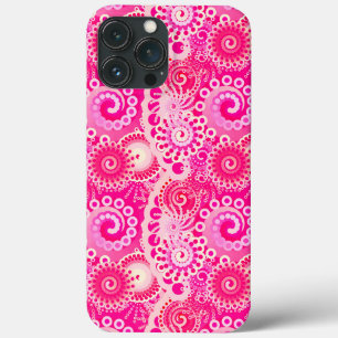 title_seo2 Patrón de giro fractal, tonos fucsia rosados