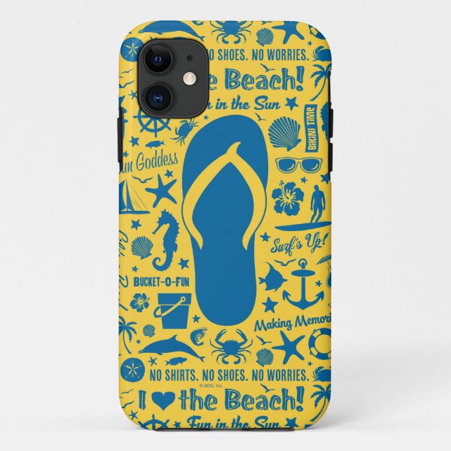 Funda De Case-Mate Para iPhone Patrón de giro veraniego (Reverso)