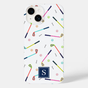 Funda Para iPhone 14 De Case-Mate Patrón de golf personalizado monograma femenino