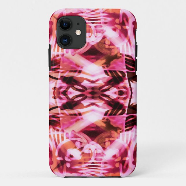 Funda De Case-Mate Para iPhone Patrón de graffiti rosa (Reverso)