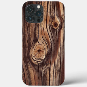 Funda Para iPhone 13 Pro Max Patrón de grano de madera