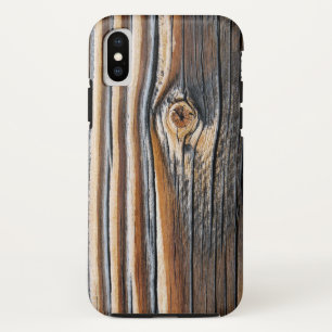Funda Para iPhone XS Patrón de grano de madera de Guay