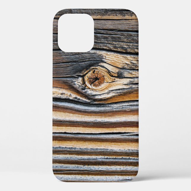 Funda De Case-Mate Para iPhone Patrón de grano de madera de Guay (Reverso )