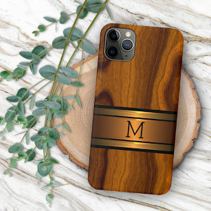 Funda Para iPhone 11 Pro Max Patrón de grano de madera de moda personalizado Cl