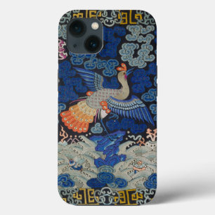 Funda Para iPhone 13 Patrón de grulla china vintage: azul imperial