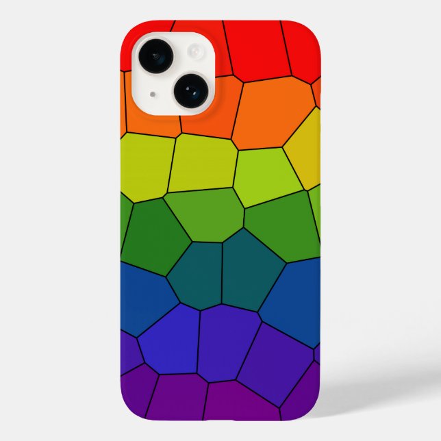 Funda De Case-Mate Para iPhone Patrón de GUAY arco iris (Reverso )