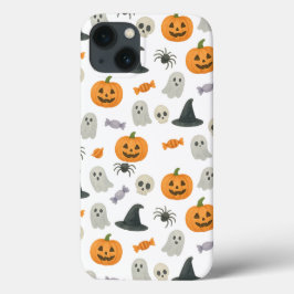 Funda Para iPhone 13 Patrón de Halloween